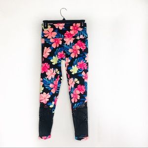 Pink Victoria’s Secret Tropical Floral Leggings S
